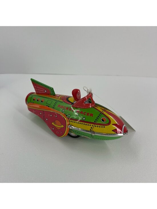 Schylling Other - Schylling Rocket Racer Tin Wind Up Toy with Box Clearwire Promo Space Ship Green